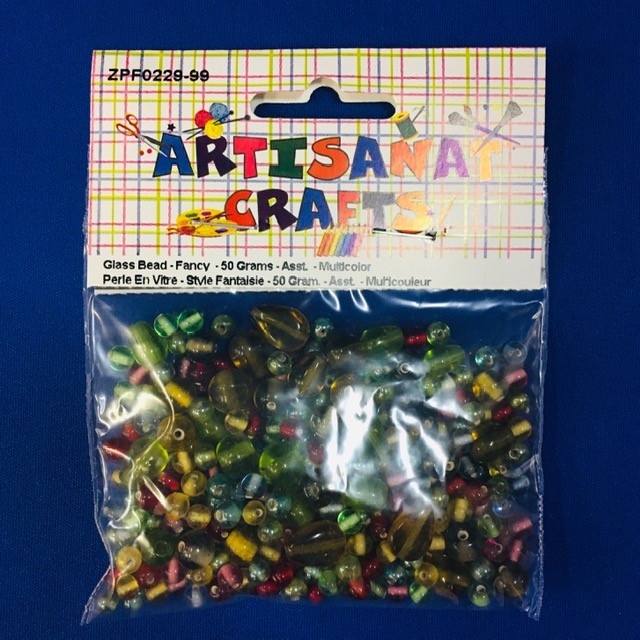 Glass Beads - Stylish, Asst Asst, 40 Grams, Multicolore